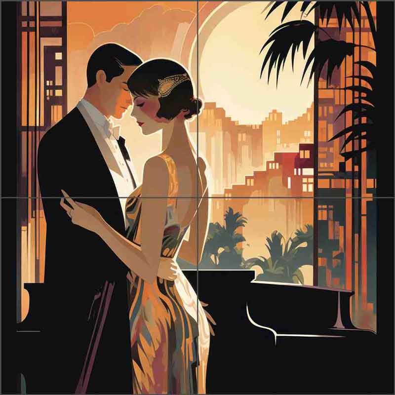 Elegance Embodied 23 by Lazar Studio Ceramic Tile Mural OB-LAZ63-28