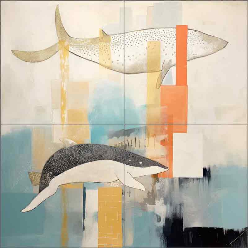 Oceanic Giants 7 by Irena Orlov Ceramic Tile Mural OB-ORL23871
