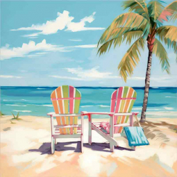 Eternal Sunshine - Coastal Embrace 173 by Irena Orlov Ceramic Accent & Decor Tile OB-ORL24579-57AT