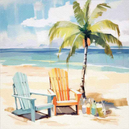 Eternal Sunshine - Coastal Embrace 279 by Irena Orlov Glass Tile Mural OB-ORL24579-9
