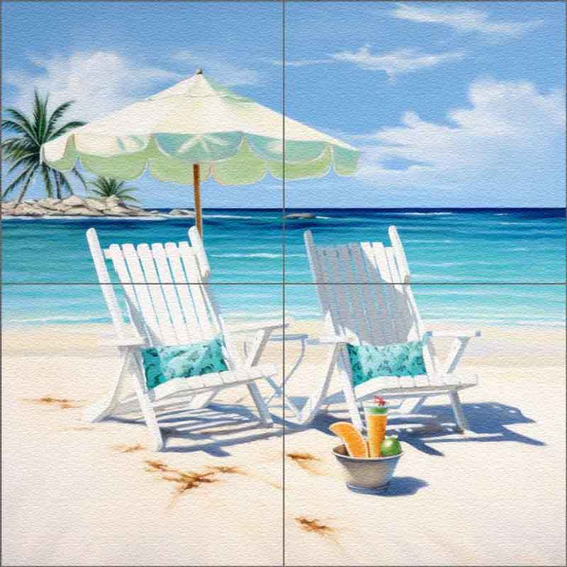 Coastal Comfort 23 by Irena Orlov Glass Tile Mural OB-ORL24580-9