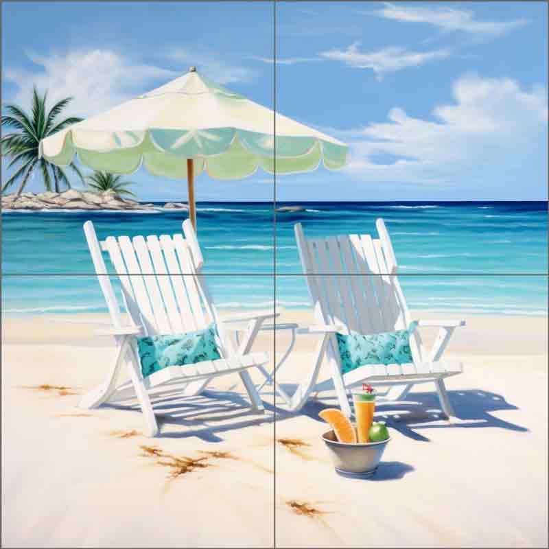 Coastal Comfort 23 by Irena Orlov Ceramic Tile Mural OB-ORL24580-9