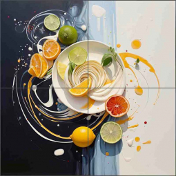 Desert's Artistic Palette 8 by Irena Orlov Ceramic Tile Mural OB-ORL25144-6