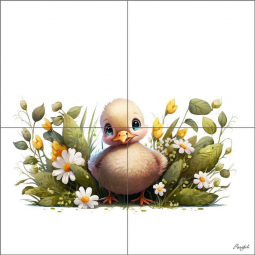 Super Cute 2 by Roozbeh Bahramali Ceramic Tile Mural OB-ROZ161