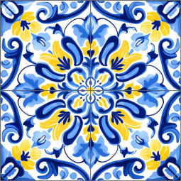 Adornments 3 by Roozbeh Bahramali Ceramic Tile Mural OB-ROZ391