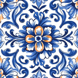 Adornments 4 by Roozbeh Bahramali Ceramic Accent & Decor Tile OB-ROZ392AT