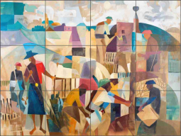 Fall Harvest by Ray Powers Ceramic Tile Mural OB-RPA2360