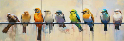 Chorus Line 1 by Ray Powers Ceramic Tile Mural OB-RPA252