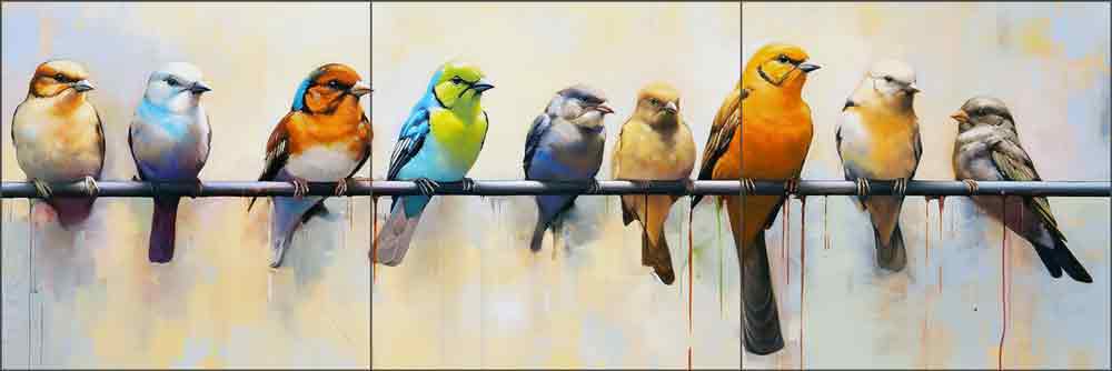 Chorus Line 2 by Ray Powers Ceramic Tile Mural OB-RPA253