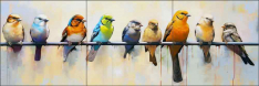 Chorus Line 2 by Ray Powers Ceramic Tile Mural OB-RPA253