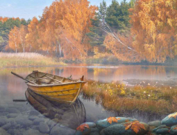 Aquatic Pondering 7 by Steve Hunziker Ceramic Accent & Decor Tile OB-SH1124AT