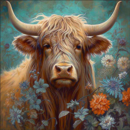 Mystic Highland 4 by Steve Hunziker Ceramic Accent & Decor Tile OB-SH1263AT
