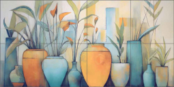Tropical Pottery by Steve Hunziker Ceramic Tile Mural OB-SH1332