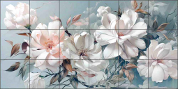 Blossom Pride 1 by Steve Hunziker Ceramic Tile Mural OB-SH2473