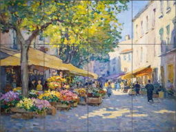 Impressionistic 1 by Steve Hunziker Ceramic Tile Mural OB-SH2493