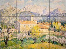 Impressionistic Two by Steve Hunziker Ceramic Tile Mural OB-SH2494