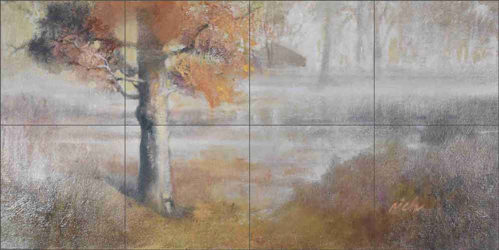 Good Morning Mist by Wilder Rich Ceramic Tile Mural OB-WR751