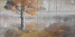 Good Morning Mist by Wilder Rich Ceramic Tile Mural OB-WR751