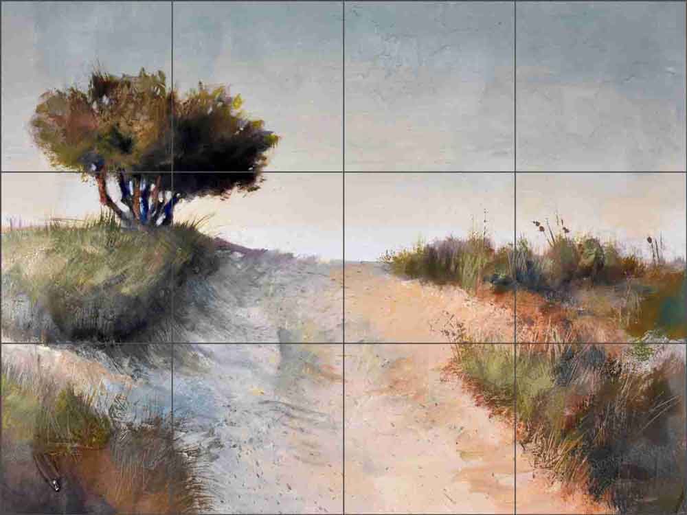 Seaside Tree by Wilder Rich Ceramic Tile Mural OB-WR765