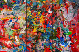 Bold Abstract by PDP Art Ceramic Tile Mural PDP007