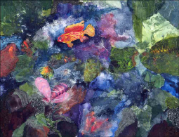 Drawn to the Deep by Phyllis Neufeld Ceramic Accent & Decor Tile PNA034AT