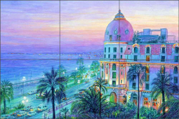 Nice, France by Mayumi Ohno Ceramic Tile Mural POV-MO005