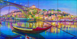 Robelo, Portugal by Mayumi Ohno Ceramic Tile Mural POV-MO007