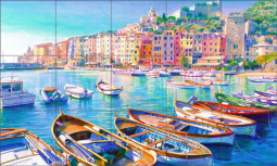 Riviera by Mayumi Ohno Ceramic Tile Mural POV-MO008