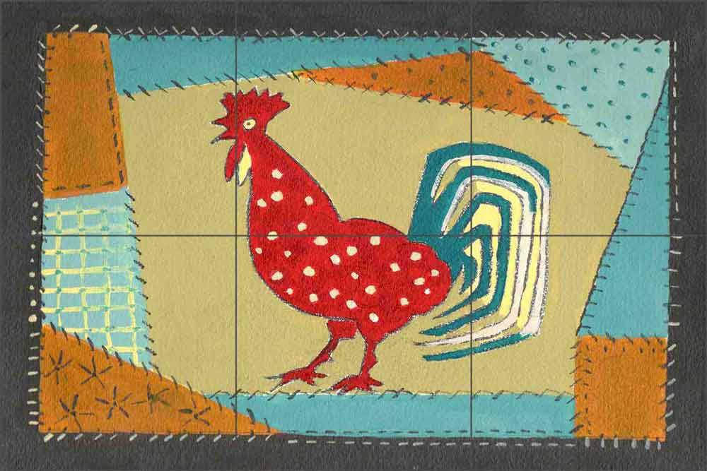 Mr Dandy by Ramona Jan Ceramic Tile Mural POV-RJA007