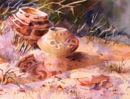 Anasazi Food Vessels by Ann McEachron Ceramic Accent & Decor Tile RW-AM002