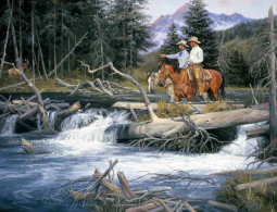 Bend of the River by Jack Sorenson Ceramic Accent & Decor Tile RW-JS015AT