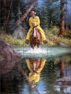 Wet But Almost Home by Jack Sorenson Ceramic Tile Mural RW-JS068