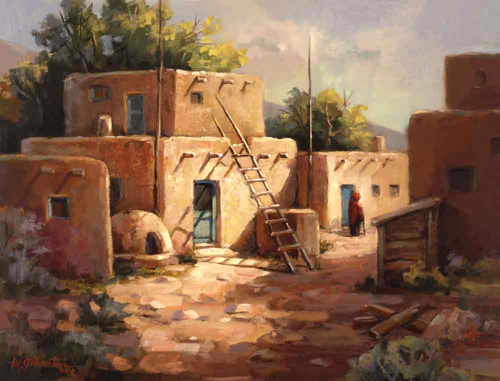 Pueblo Solitude by Maxine Johnston Ceramic Accent & Decor Tile RW-MJA010AT