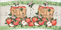 Apples 4 Friends - Arch by Sara Mullen Ceramic Tile Mural SM065