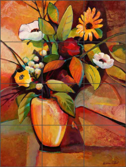 Still Life Spectrum 1 by Warren Cullar Ceramic Tile Mural WC101