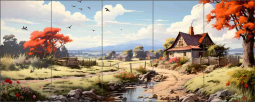 Farm 2 by WDW Art Ceramic Tile Mural WDW002