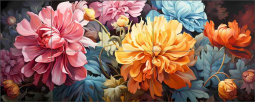 Floral Spring 6-4 by WDW Art Ceramic Tile Mural WDW114