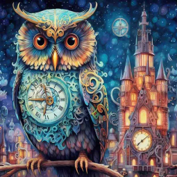 Steampunk Animals 4 by WDW Designs Ceramic Accent & Decor Tile WDW201-4ATCS