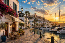 Dreams of Ibiza by AOT Designs Ceramic Tile Mural AOT102