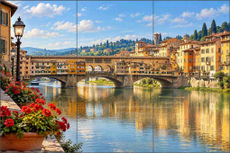 Florence Reflections by AOT Designs Ceramic Tile Mural AOT137