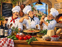Pasta Night in Tuscany by AOT Designs Ceramic Accent & Decor Tile AOT139AT