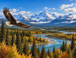 Majestic Flight by AOT Designs Ceramic Accent & Decor Tile AOT146AT