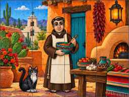 San Pascual's Southwest Kitchen by AOT Designs Ceramic Tile Mural AOT147