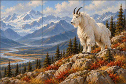 Above the Valley by AOT Designs Ceramic Tile Mural AOT149