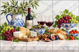 The Art of Indulgence by AOT Designs Ceramic Tile Mural AOT170