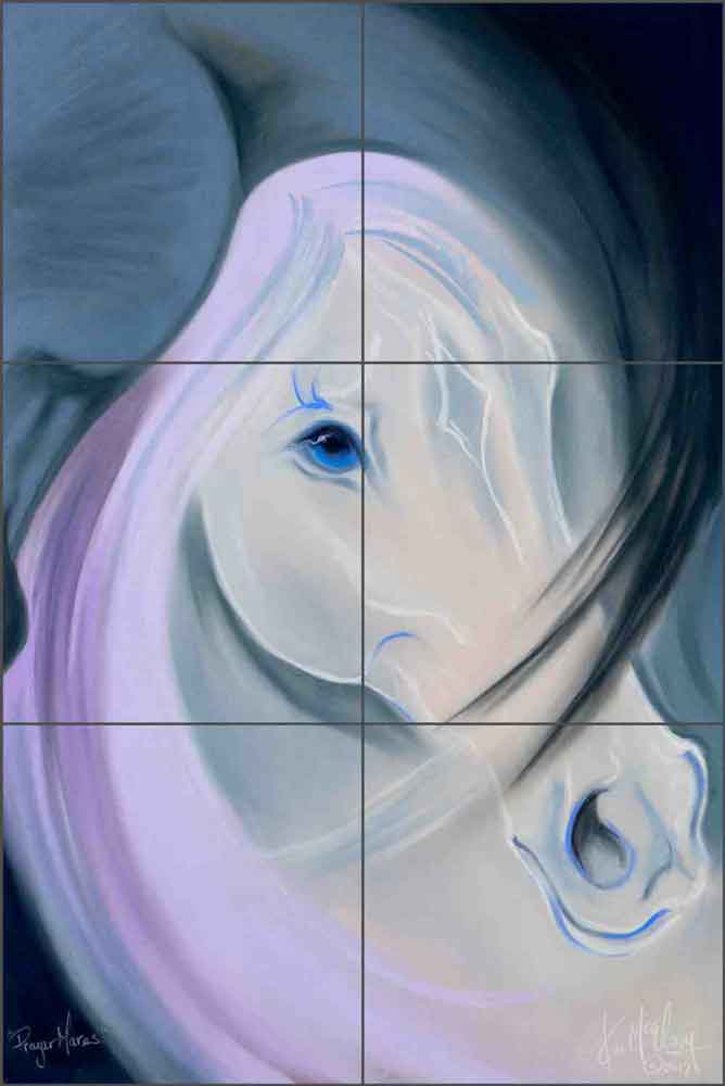 Prayer Mares by Kim McElroy Ceramic Tile Mural KMA081