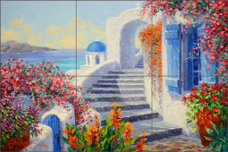 Room With a View by Mikki Senkarik Ceramic Tile Mural MSA325