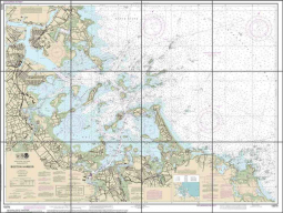 Boston Harbor Nautical Chart Ceramic Tile Mural NautChart-13270