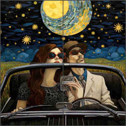 A Canopy of the Stars 1 by Ray Powers Ceramic Tile Mural OB-RPA457a