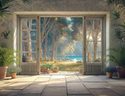 Living the Dream, One by Steve Hunziker Ceramic Accent & Decor Tile OB-SH1813ATCS